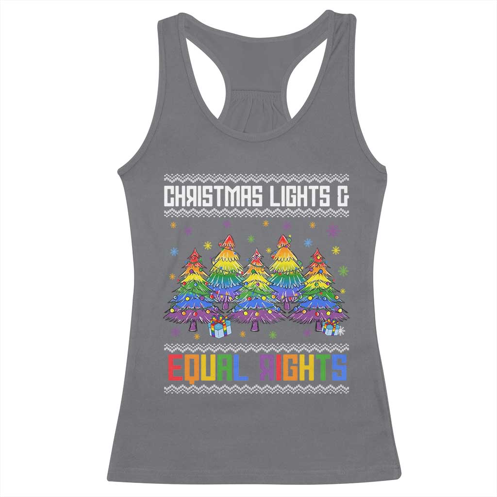Christmas Equality Lights Ugly Sweater Racerback Tank Top Xmas Activism Gift - Wonder Print Shop
