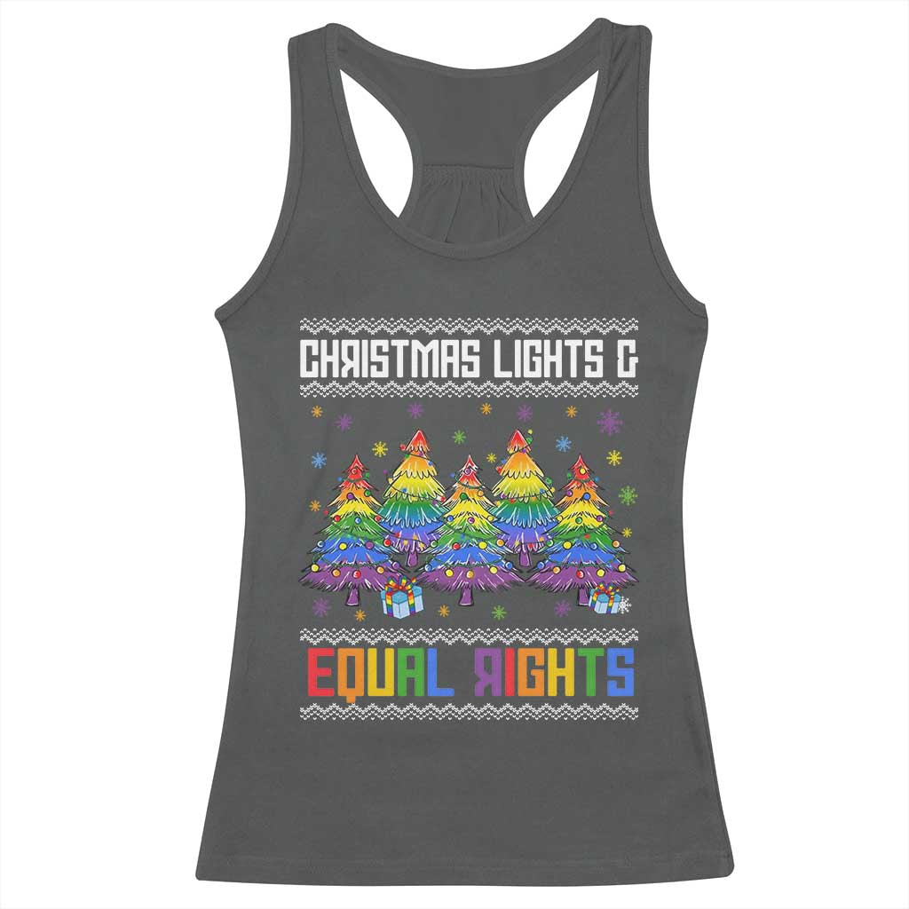 Christmas Equality Lights Ugly Sweater Racerback Tank Top Xmas Activism Gift - Wonder Print Shop