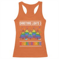 Christmas Equality Lights Ugly Sweater Racerback Tank Top Xmas Activism Gift - Wonder Print Shop
