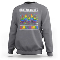 Christmas Equality Lights Ugly Sweater Sweatshirt Xmas Activism Gift - Wonder Print Shop
