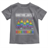 Christmas Equality Lights Ugly Sweater Toddler T Shirt Xmas Activism Gift - Wonder Print Shop