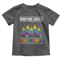 Christmas Equality Lights Ugly Sweater Toddler T Shirt Xmas Activism Gift - Wonder Print Shop