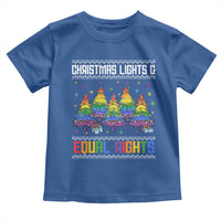 Christmas Equality Lights Ugly Sweater Toddler T Shirt Xmas Activism Gift - Wonder Print Shop
