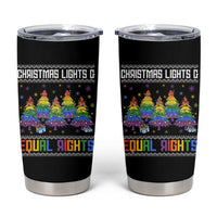 Christmas Equality Lights Ugly Sweater Tumbler Cup Xmas Activism Gift - Wonder Print Shop