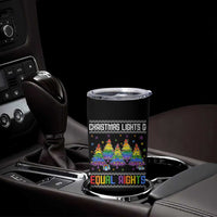 Christmas Equality Lights Ugly Sweater Tumbler Cup Xmas Activism Gift - Wonder Print Shop