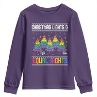 Christmas Equality Lights Ugly Sweater Youth Sweatshirt Xmas Activism Gift - Wonder Print Shop