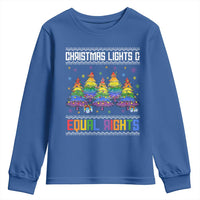 Christmas Equality Lights Ugly Sweater Youth Sweatshirt Xmas Activism Gift - Wonder Print Shop