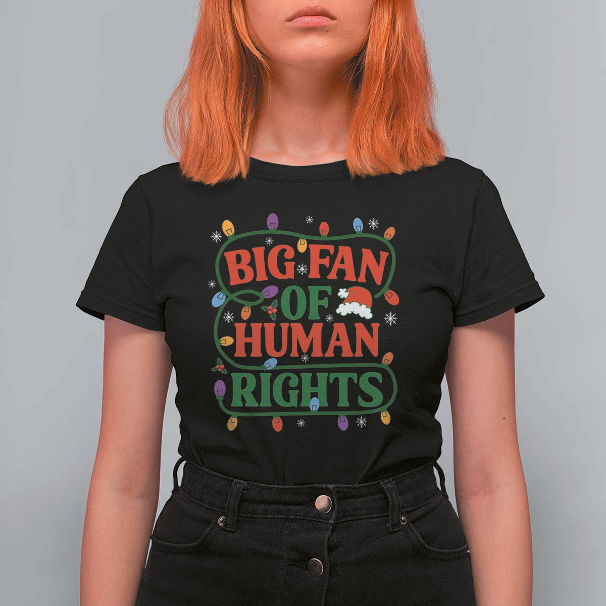 Big Fan Of Human Rights T Shirt For Women Equality Activists Christmas Gift - Wonder Print Shop