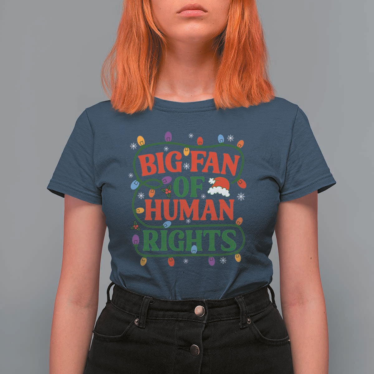 Big Fan Of Human Rights T Shirt For Women Equality Activists Christmas Gift - Wonder Print Shop