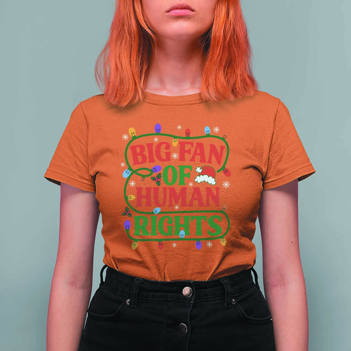 Big Fan Of Human Rights T Shirt For Women Equality Activists Christmas Gift - Wonder Print Shop