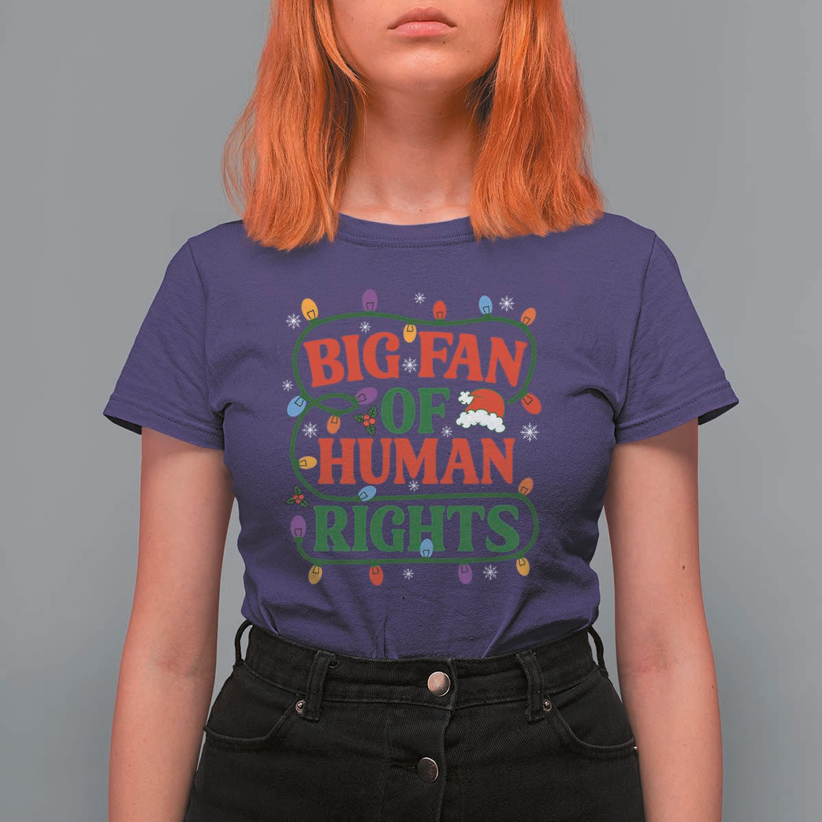 Big Fan Of Human Rights T Shirt For Women Equality Activists Christmas Gift - Wonder Print Shop