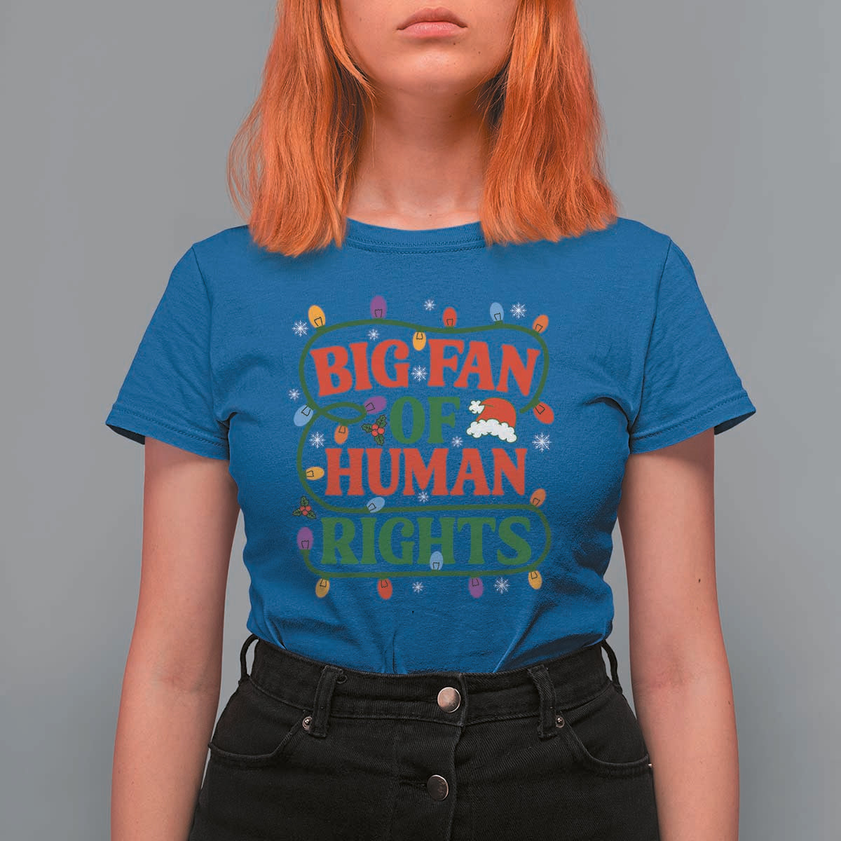 Big Fan Of Human Rights T Shirt For Women Equality Activists Christmas Gift - Wonder Print Shop