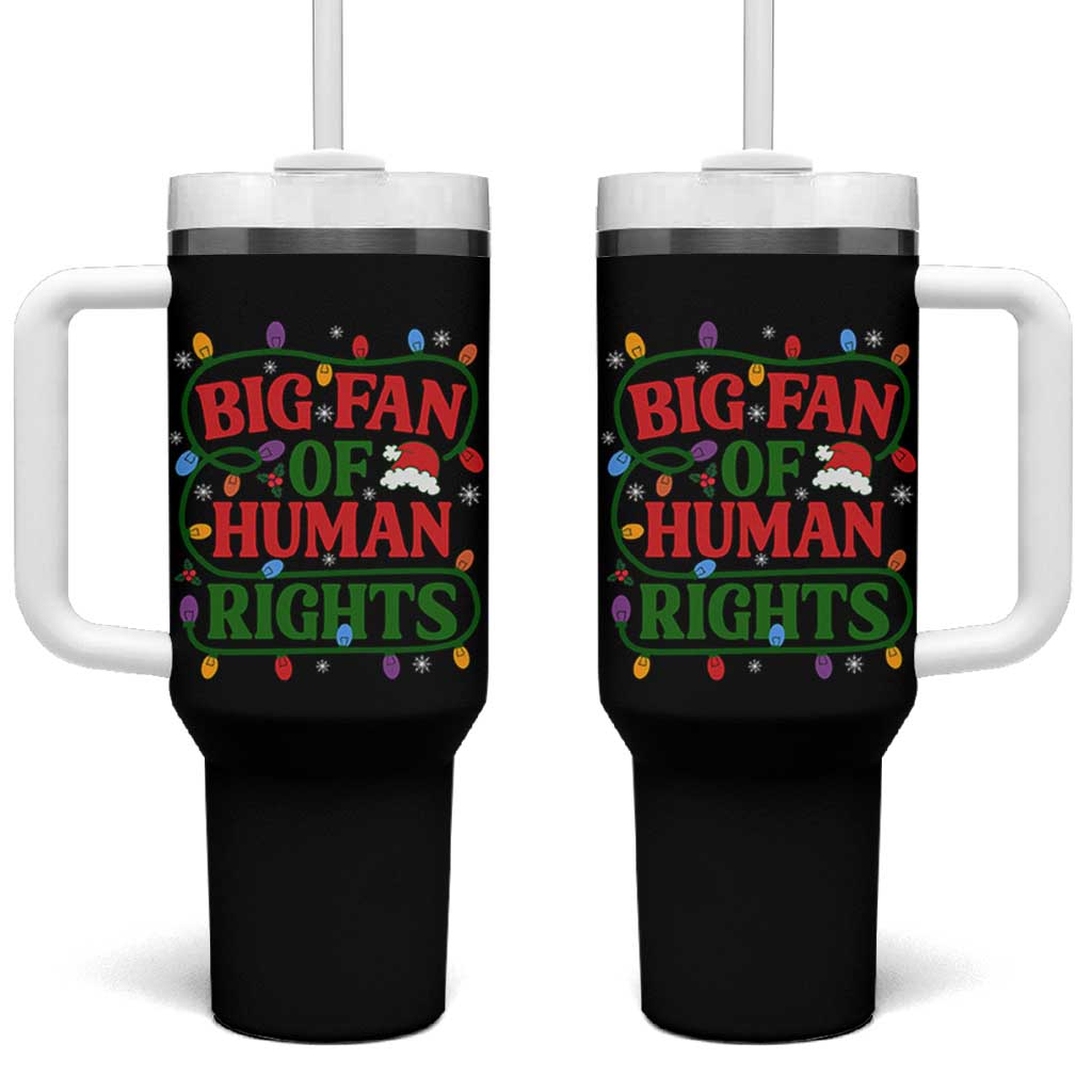 Big Fan Of Human Rights Tumbler With Handle Equality Activists Christmas Gift - Wonder Print Shop