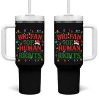 Big Fan Of Human Rights Tumbler With Handle Equality Activists Christmas Gift - Wonder Print Shop