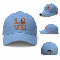 Love Vintage Cool Bulldog Baseball Cap Game Day Dog Lover