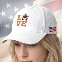Love Vintage Cool Pun Girl Baseball Cap Game Day Gift