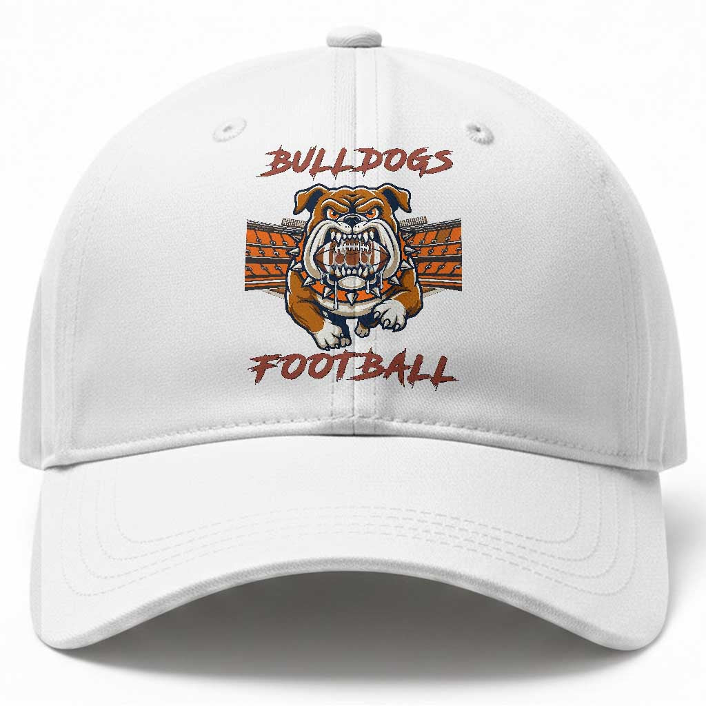 Bulldog Football Lover Baseball Cap Midwest Game Day Lifestyle
