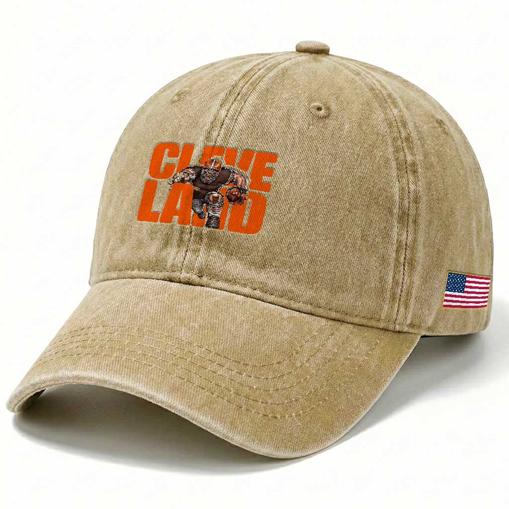 CFBB Midwest Football Player Gift Washed Cotton Baseball Cap