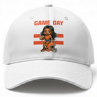 Funny Game Day Cute Girl Baseball Cap Midwest Football Player Gift