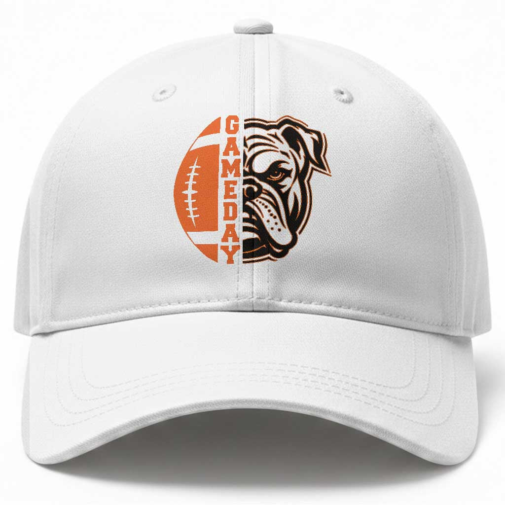 Bulldog Football Lover Baseball Cap Game Day Fan Lifestyle