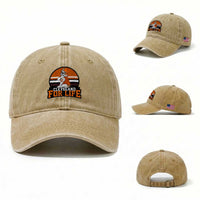 Funny Bulldog Game Day Washed Cotton Baseball Cap Cleveland For Life