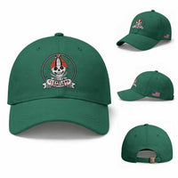 Funny Skeleton Dark Football Lover Baseball Cap Cleveland For Life