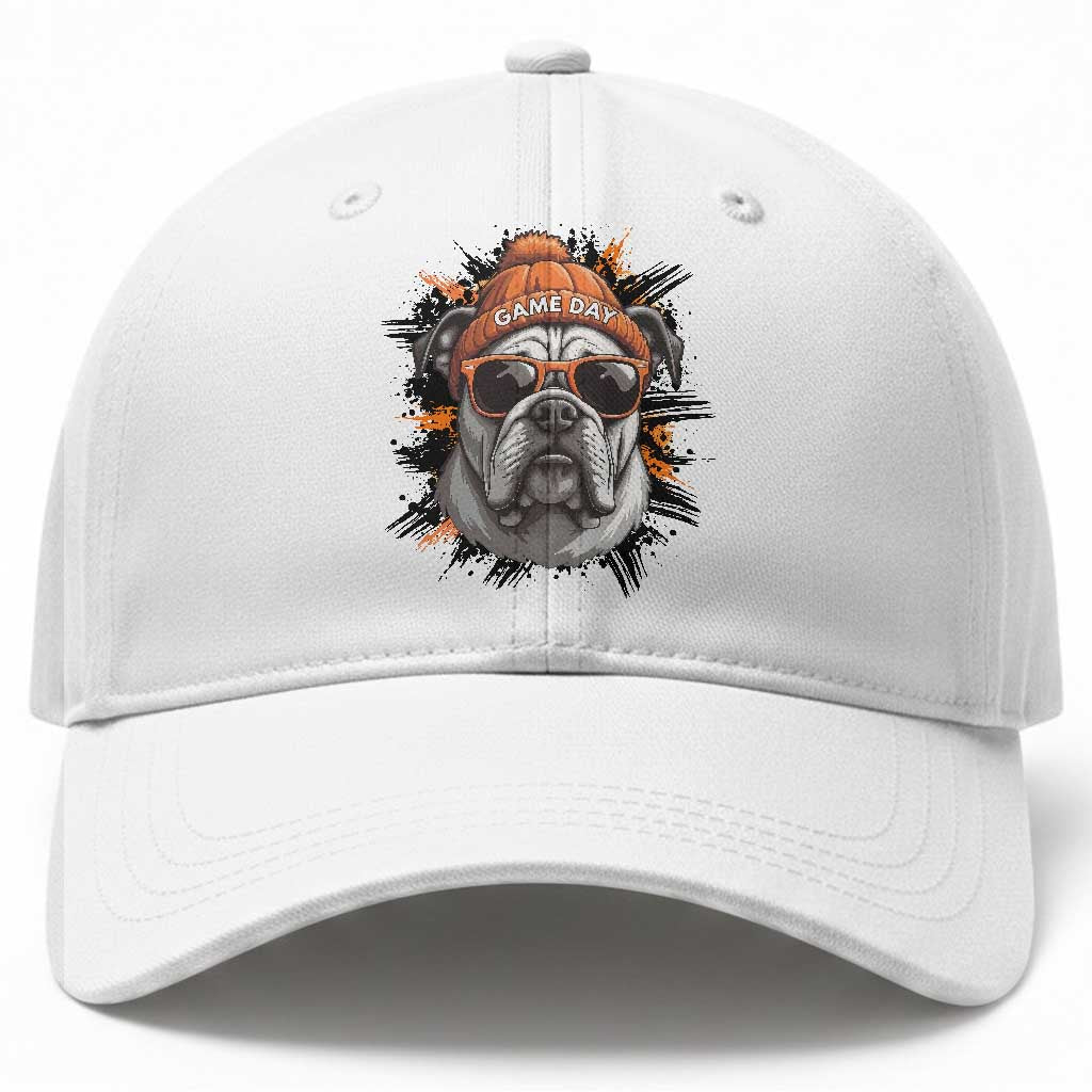 Bulldog Football Spirit Baseball Cap Game Day Dog Lover Gift