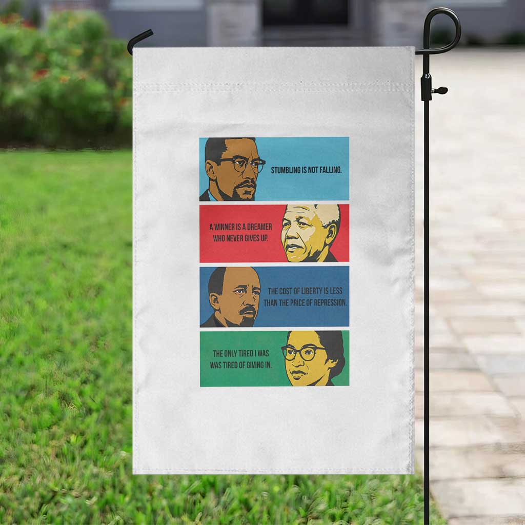 African American Leaders History Quote Gift Garden Flag