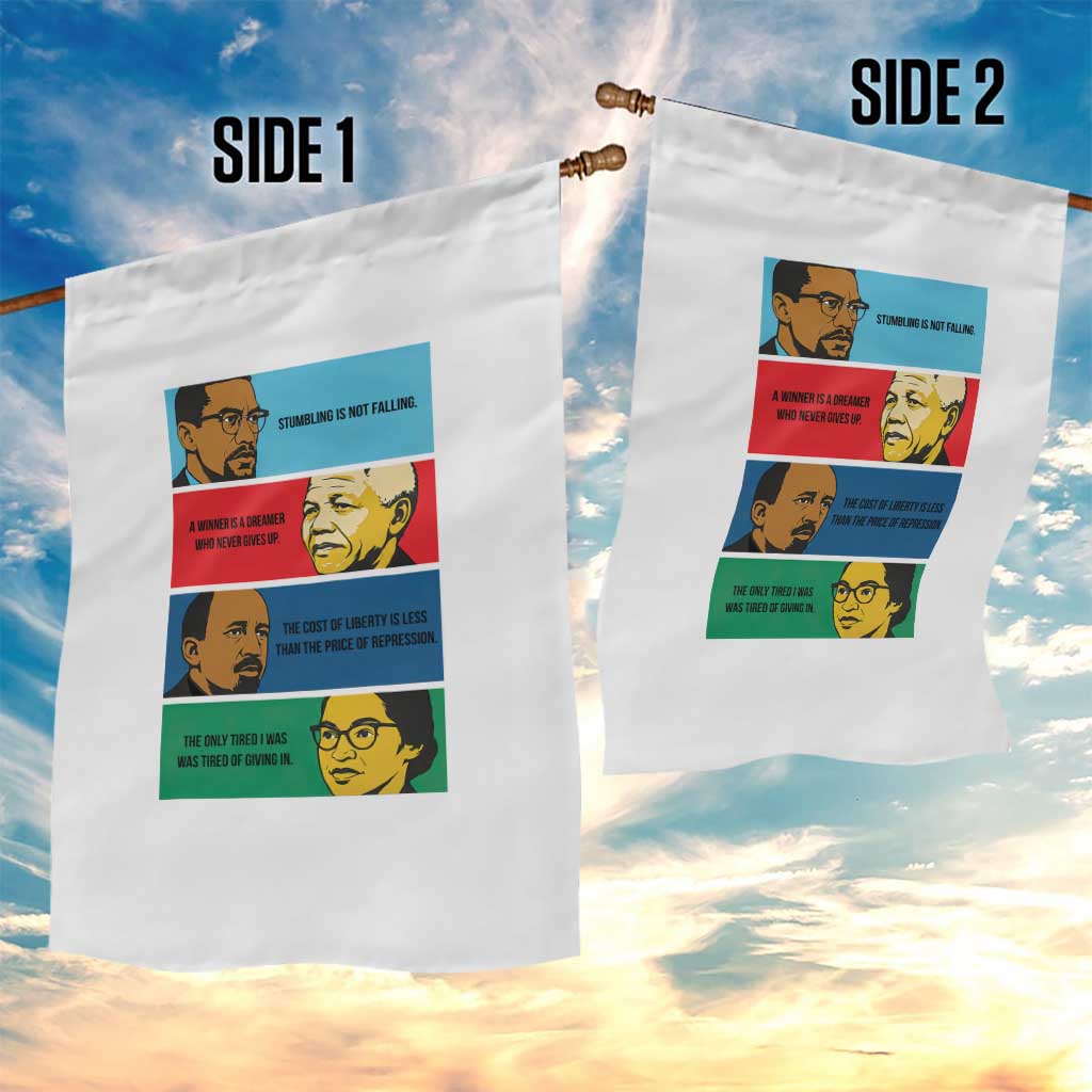 African American Leaders History Quote Gift Garden Flag