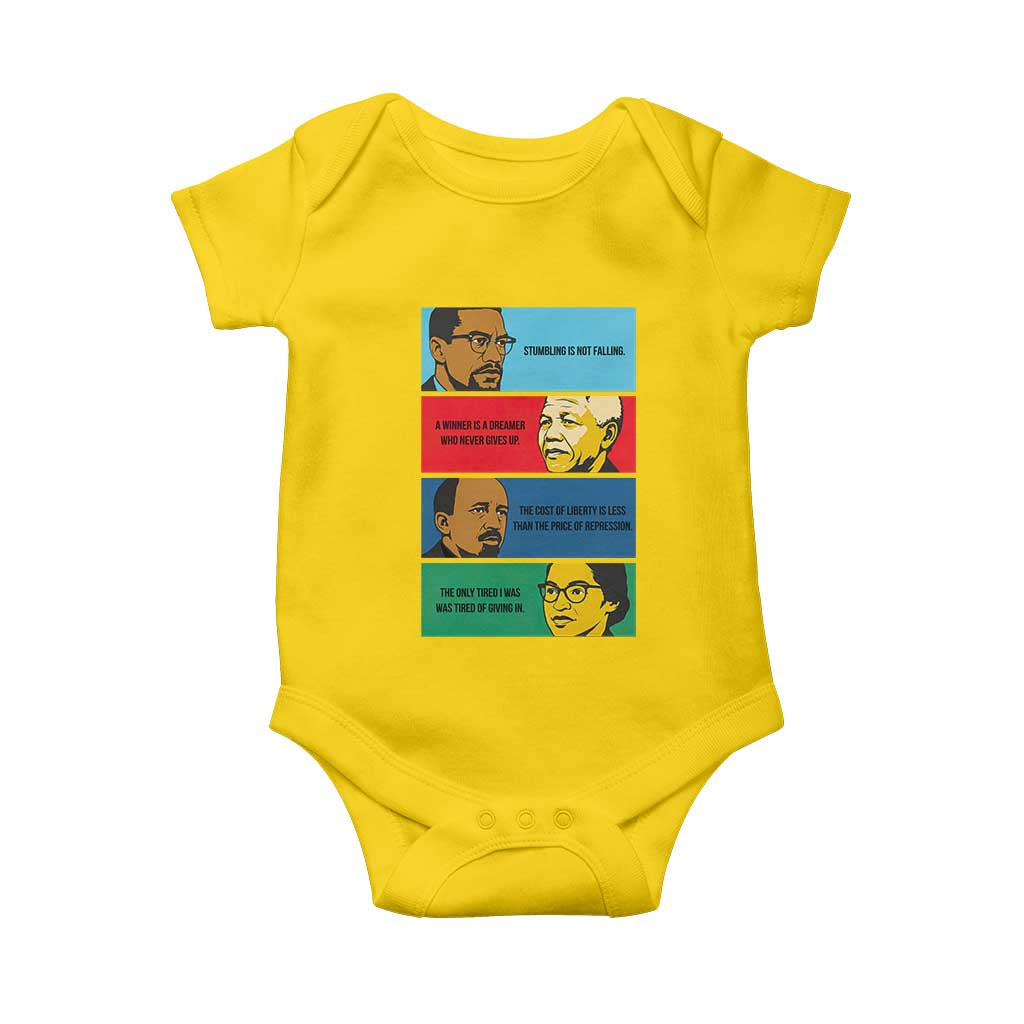 African American Leaders History Quote Gift Baby Onesie
