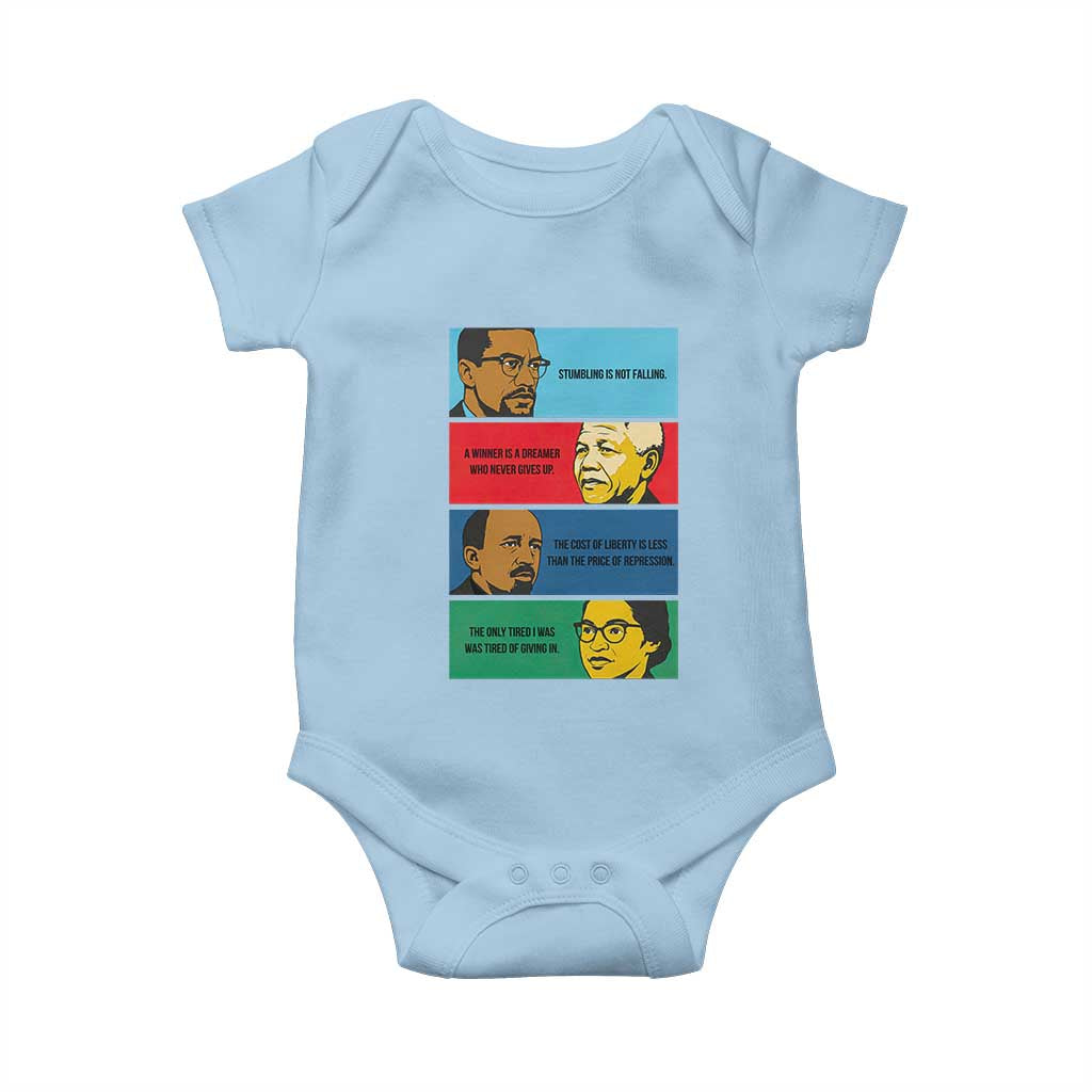 African American Leaders History Quote Gift Baby Onesie