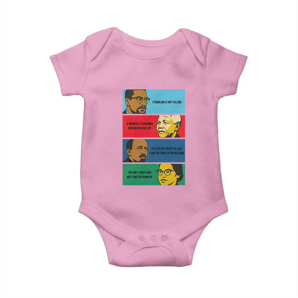 African American Leaders History Quote Gift Baby Onesie
