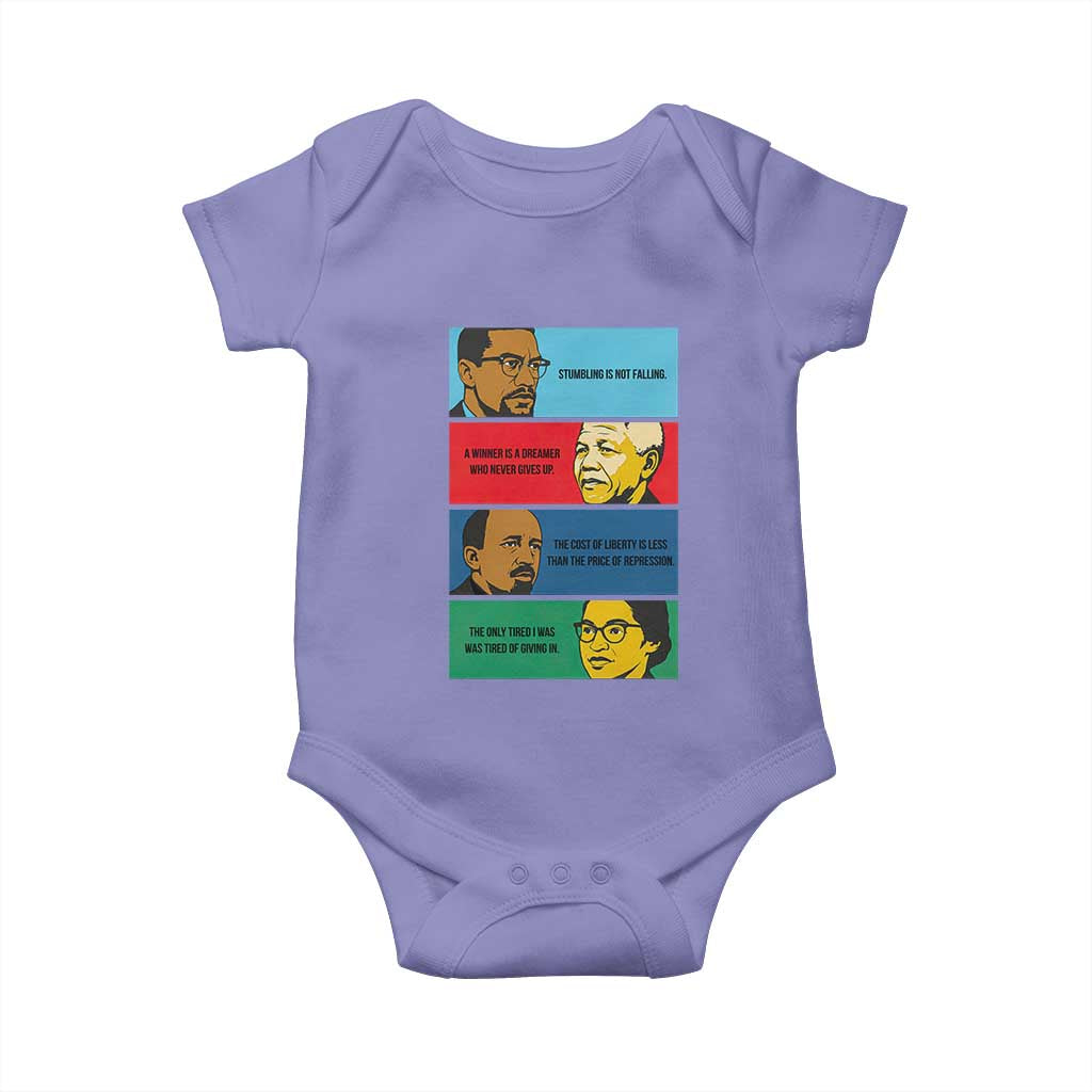 African American Leaders History Quote Gift Baby Onesie