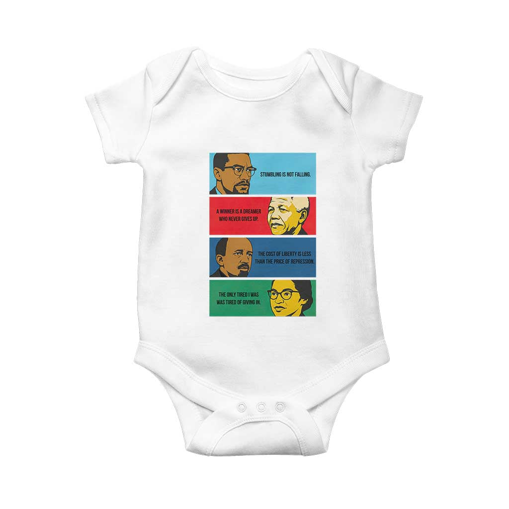 African American Leaders History Quote Gift Baby Onesie