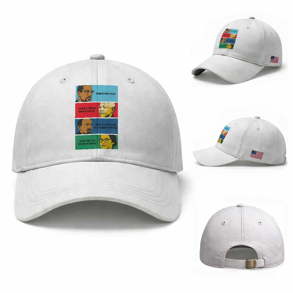 African American Leaders History Quote Gift Baseball Cap