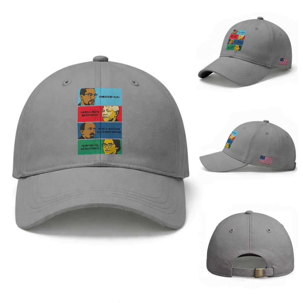 African American Leaders History Quote Gift Baseball Cap