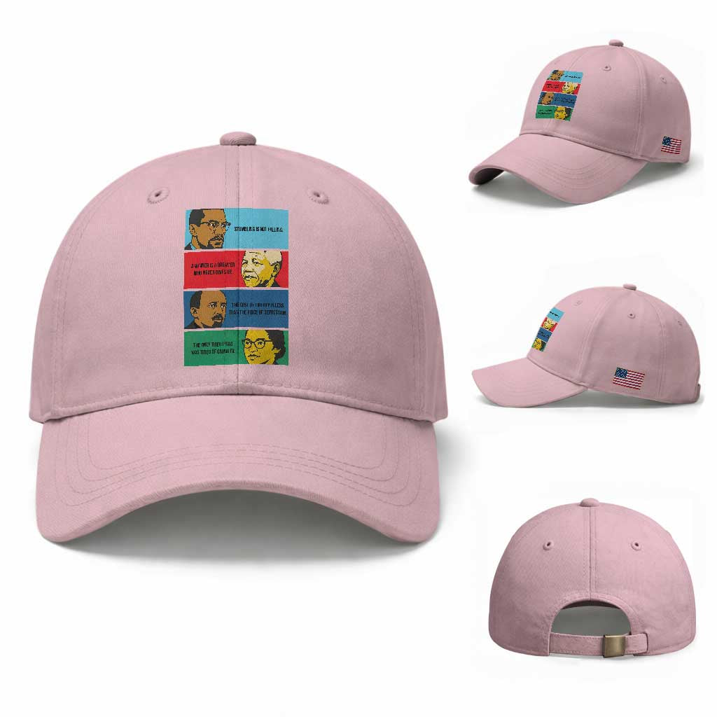 African American Leaders History Quote Gift Baseball Cap