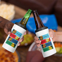 African American Leaders History Quote Gift 4 in 1 Can Cooler Tumbler