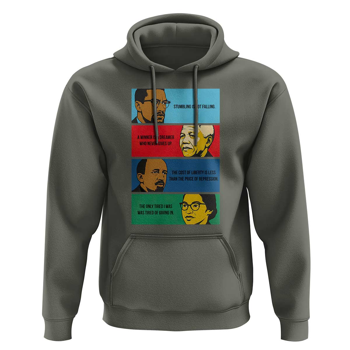 African American Leaders History Quote Gift Hoodie