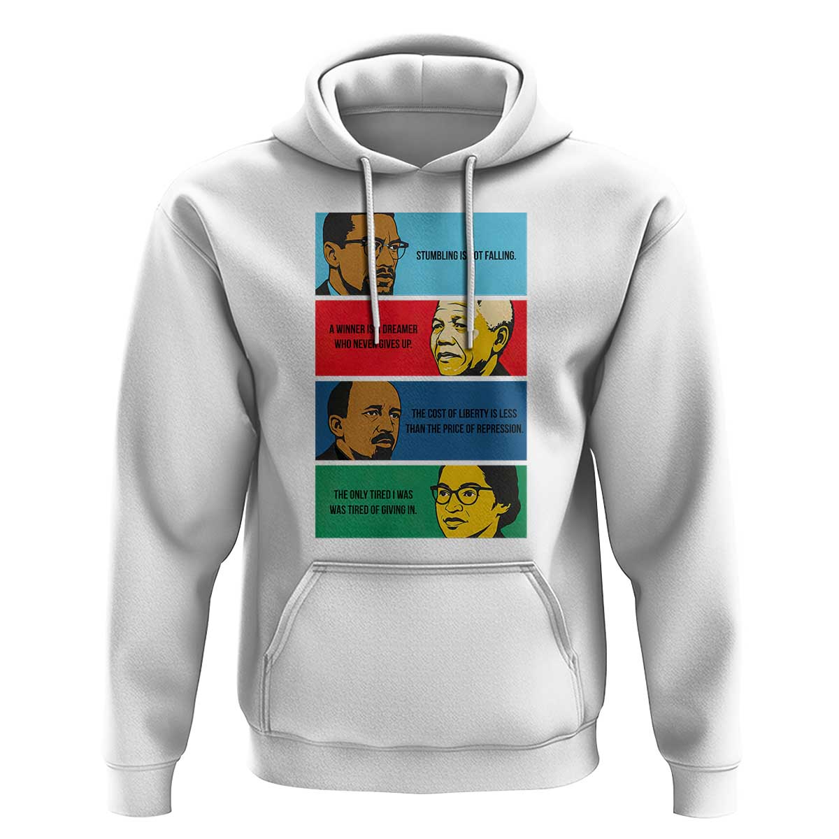 African American Leaders History Quote Gift Hoodie