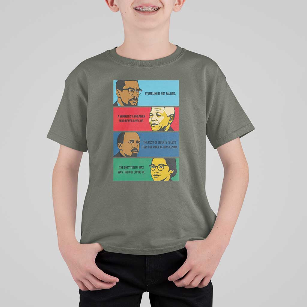 African American Leaders History Quote Gift T Shirt For Kid