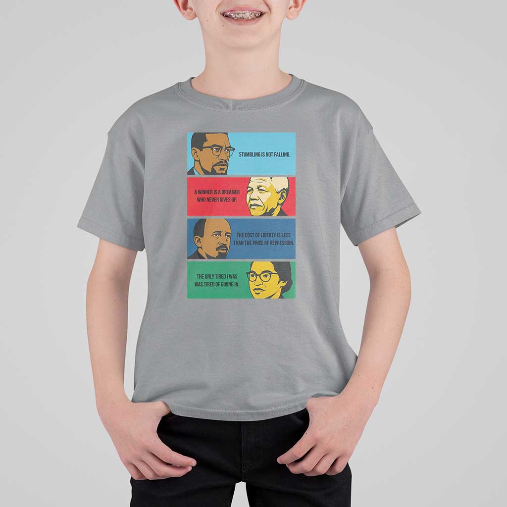 African American Leaders History Quote Gift T Shirt For Kid