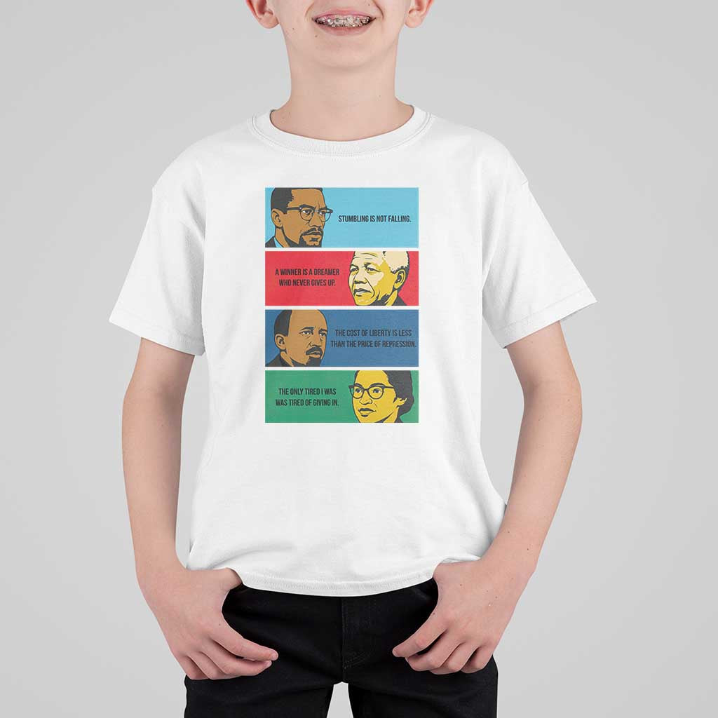 African American Leaders History Quote Gift T Shirt For Kid