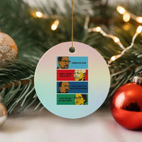 African American Leaders History Quote Gift Ceramic Ornament