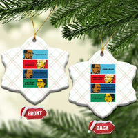 African American Leaders History Quote Gift Ceramic Ornament