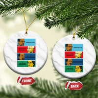 African American Leaders History Quote Gift Ceramic Ornament