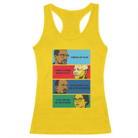 African American Leaders History Quote Gift Racerback Tank Top