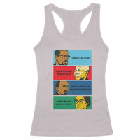 African American Leaders History Quote Gift Racerback Tank Top