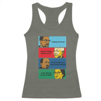 African American Leaders History Quote Gift Racerback Tank Top