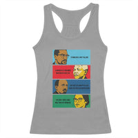 African American Leaders History Quote Gift Racerback Tank Top